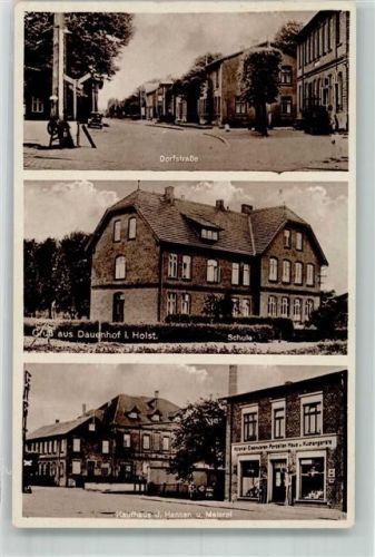 Dauenhof WK II Schule Dorfstraße Kaufhaus Hansen