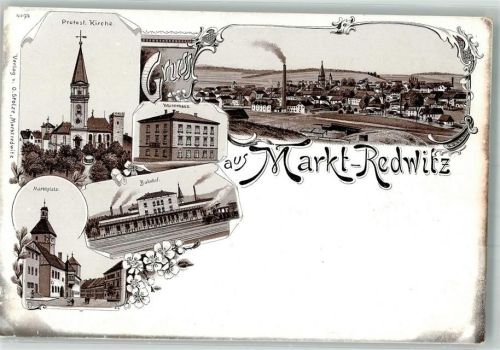 Marktredwitz Bahnhof Marktplatz Ev. Kirche Waisenhaus