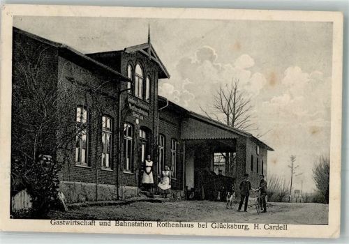 Wees 1921 Gasthaus u. Bahnstation Rothenhaus