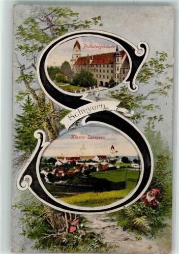 Scheyern Prälaturgebäude Klostern Scheyern Buchstabenkarte