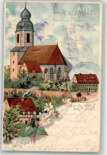 Leuben Leubener Dorfkirche sign. M. Müller