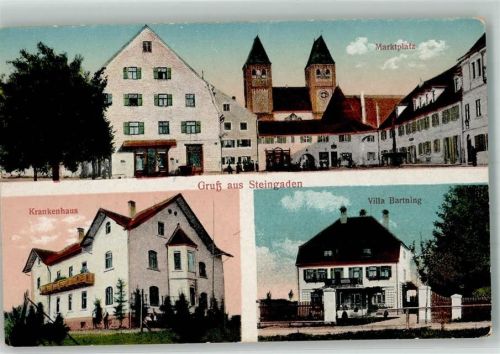 Steingaden Krankenhaus Villa Bartning Marktplatz Klosterkirche