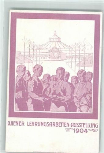 Wien 1904 Lehrlingsarbeiten Ausstellung Rotunde