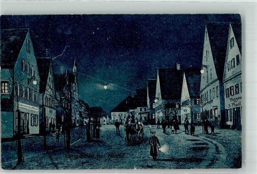 Langquaid Langquaid bei Nacht Kutsche Nachtwächter Metzgerei Nachtaufnahme