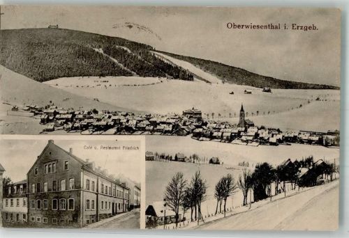 Oberwiesenthal 1924 Cafe-Gasthaus Friedrich Winter