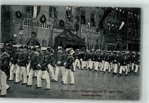 Freiberg 1905 Große Bergparade 1905 Bergzimmerlinge