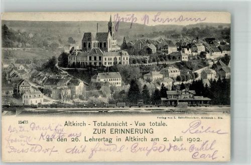 Altkirch 1902 Kirche 26. Lehrertag