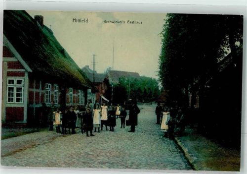 Hittfeld 1908 Gasthaus Krohwinkel Foto AK