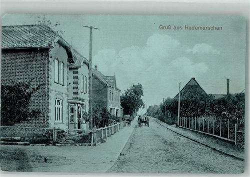 Hanerau-Hademarschen 1912 Dorfstrasse Villen