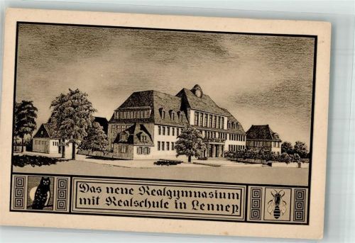 Lennep Das neue Realgymnasium mit Realschule Eule Biene