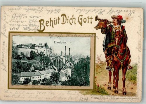 Bautzen 1904 Bautzen Berittener Trompeter Passepartout