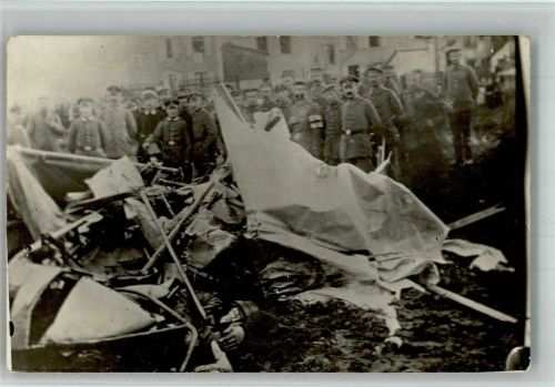 Mulhouse Mülhausen Luftkampf 18. März 1916 abgestürzte Maschine mit toten Piloten Flugzeuge WK I BOAKC