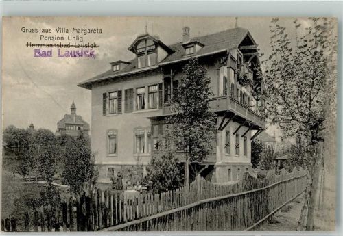 04651 O7232 Bad Lausigk 1917 - Villa Margareta Pension Uhlig