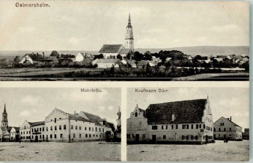 Gaimersheim 1911 Mohrbräu Haus von Kaufmann Dürr
