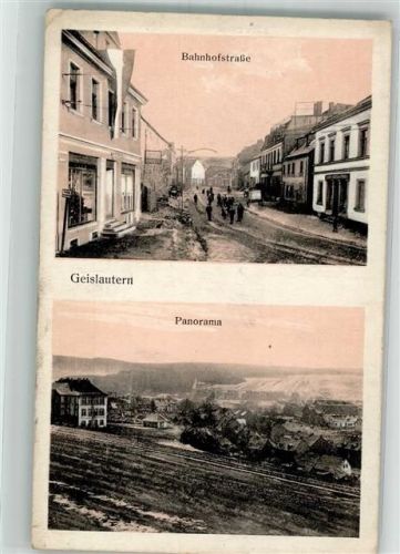 Geislautern 1918 Bahnhofstraße