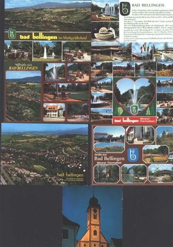 Bad Bellingen Lot mit 7 div AK
