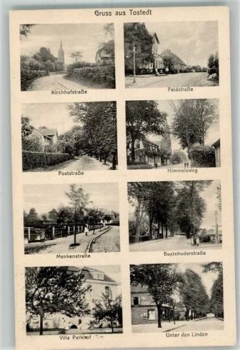 Tostedt 1922 Kirchhofstraße Feldstraße Poststraße