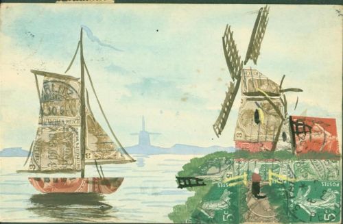 Windmühle Segelschiff