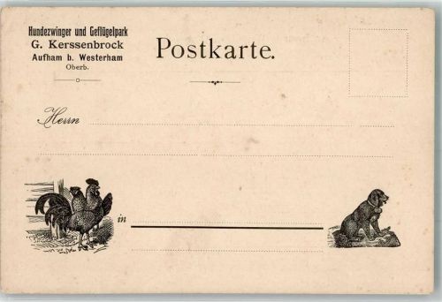 Feldkirchen-Westerham 1900 Geflügelpark Kerssenbrock Aufham