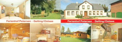 Lehbek Ferienhof Petersen Innen-und Aussenansicht Klappkarte