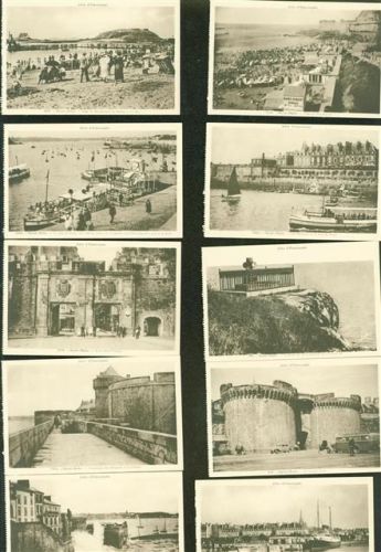 Saint-Malo Lot mit 18 AK