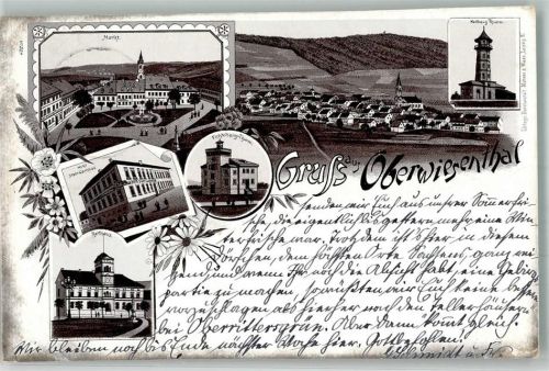 Oberwiesenthal 1906 Keilberg-Turm Hotel Stadt Carlsbad Rathaus Fichtelberg-Turm