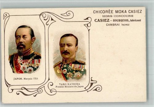 Maquis Ito + Taro Katsura Premier Minister von Japan Werbung Chicoree Moka Casiez Militär Japan BOAKC