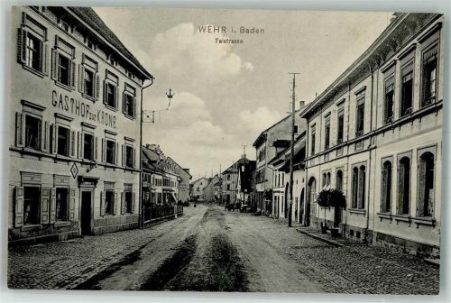 79664 W7867 Wehr , Baden 1911 - Talstraße Gasthaus zur Krone