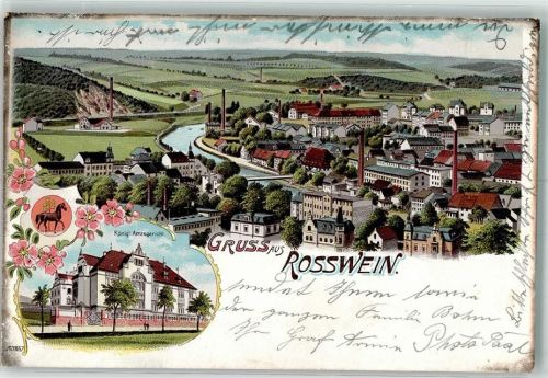 Roßwein 1904 Kgl. Amtsgericht Bahnpost Chemnitz Zg. 1496