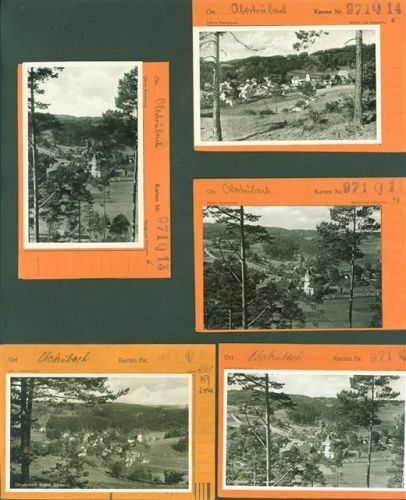 Obertrubach Lot mit 5 AK Musterkarten Original aus Metzarchiv Bestellvorgänge und Auflagenzahlen