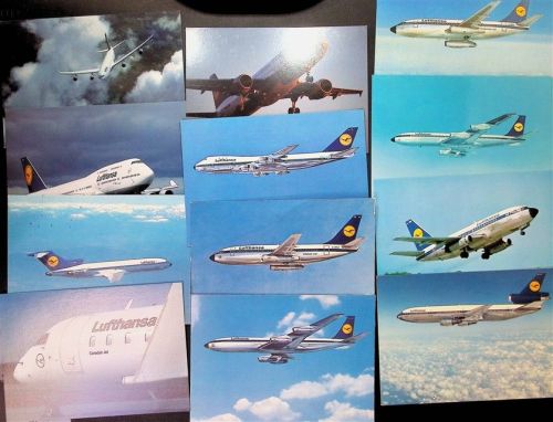 Lot mit 26 AK Lufthansa Posten 21 bis 100 AK