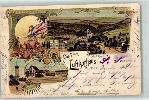 Barmen 1897 Tölleturm Bahnhof Tölleturm Kurhaus