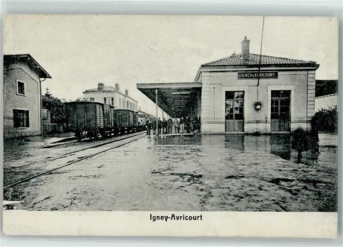 54450 Avricourt 1915 - Bahnhof Eisenbahn