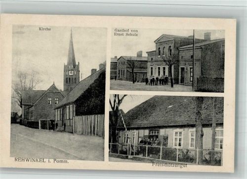 Rehwinkel 1918 Freischützengut Gasthaus Schulz Kirche