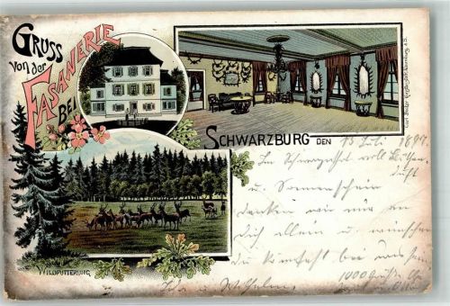 Schwarzburg 1897 Fasanerie
