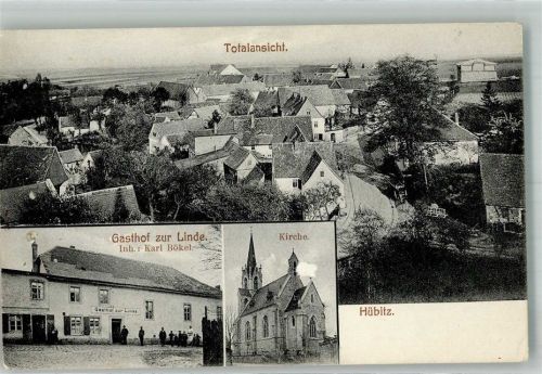 06308 O4251 Hübitz - Gasthaus zur Linde Kirche