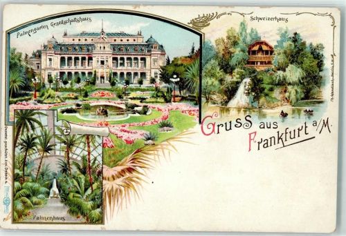 Frankfurt Palmengarten Gesellschaftshaus Schweizerhaus Palmenhaus