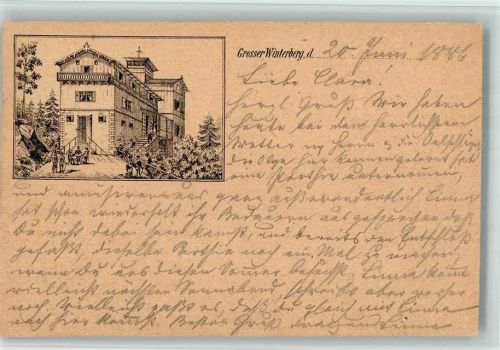 Hrensko Herrnskretschen Grosser Winterberg Schmilka 1886 Bahnpost Zug 126 Dresden-Bodenbach Vorläufer BOAKC