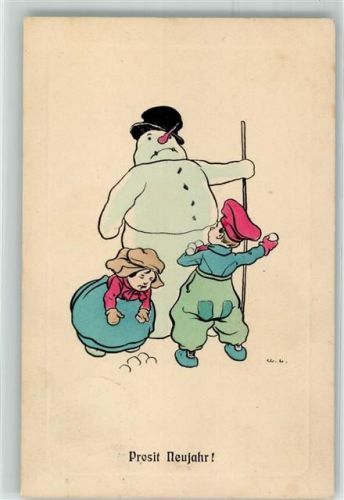 1911 Neujahr Kinder