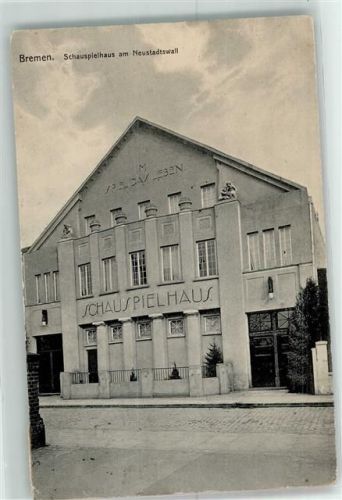 28195 W2800 Bremen 1915 - Schauspielhaus am Neustadtswall