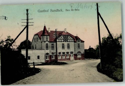 Sandbek 1911 Gasthaus Sandbek