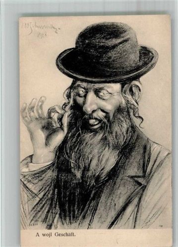 1913 A wojl Geschäft Verlag S.M.P. Krakow Jüd. Typen