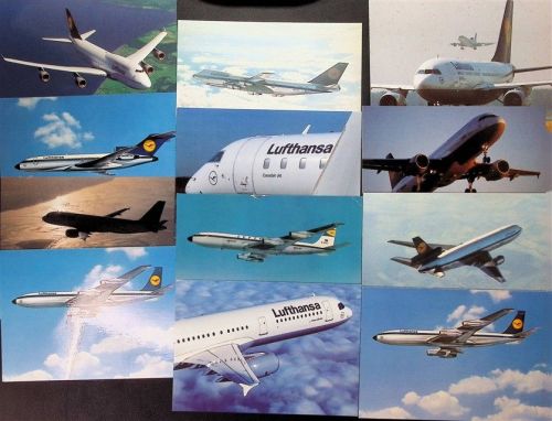 Lot mit 26 AK Lufthansa Posten 21 bis 100 AK