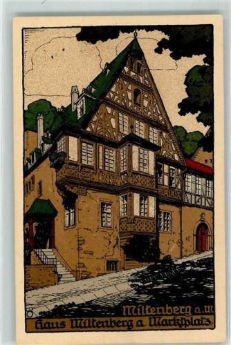 63897 W8760 Miltenberg Künstlersteindruck Haus Miltenberg am Marktplatz