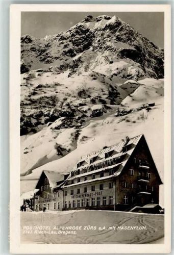 Zürs Winter Posthotel Alpenrose mit Hasenfluh