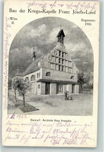Wien Bau der Kriegs Kapelle Franz Josef Land