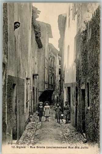 Signes 1909 Rue Droite Rue des Juifs Kinder
