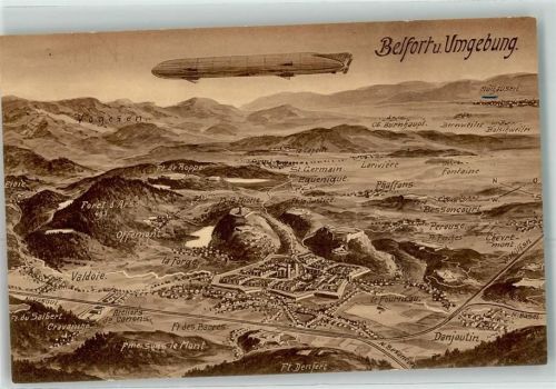 Belfort Landkarte Zeppelin