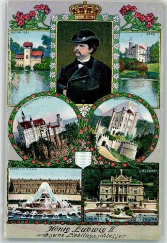Hohenschwangau 1923 Der König und seine Schlösser Berg Neuschwanstein Herrenchiemsee Linderhof Roseninsel Verlag Zieher, Ottmar Z5647