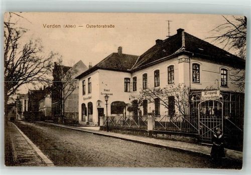 Verden 1913 Ostertorstrasse Victoria-Hotel Gasthaus-Hotel